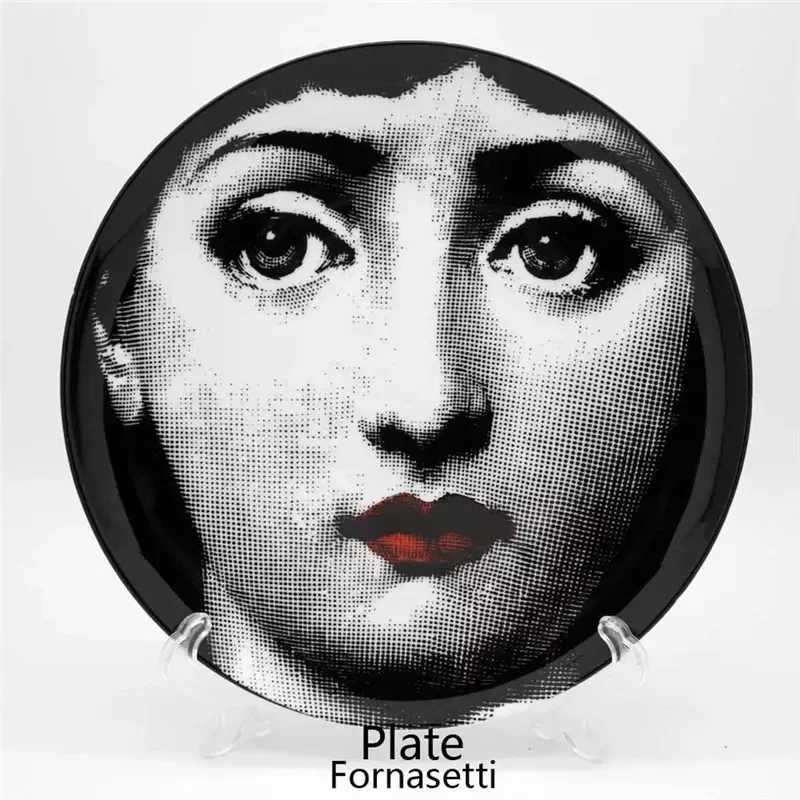 Fashionable ladies faces Milan style art ceramic wall panels living rooms bars banquets hotels studio decorations wedding gifts X250408