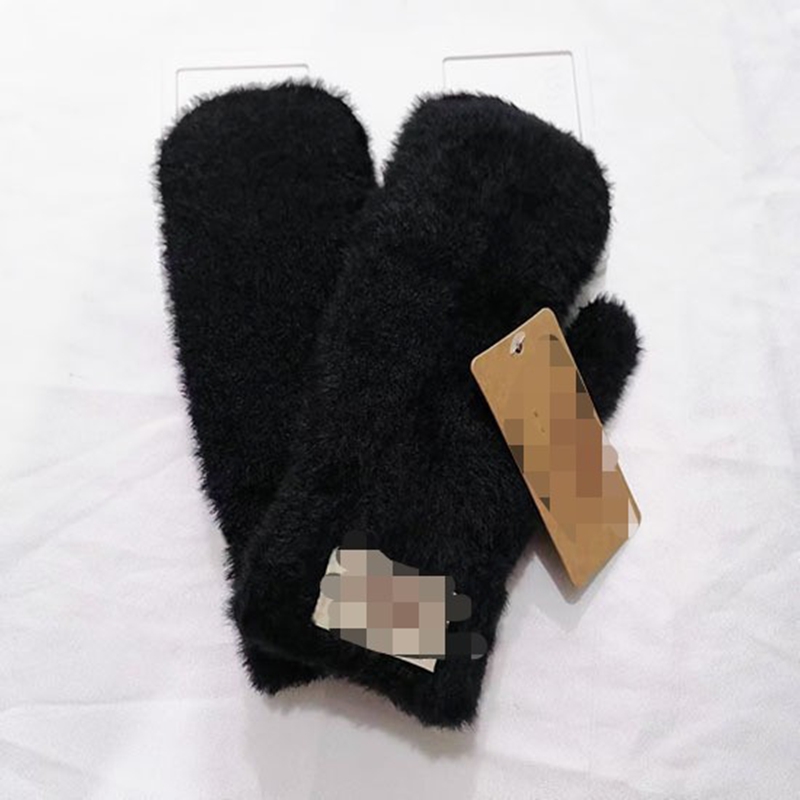 Fashion Gloves Warm Luxury Winter Man Woman Knitted Glove Fingers Cold Proof Warmer Touch Screen Mittens wll