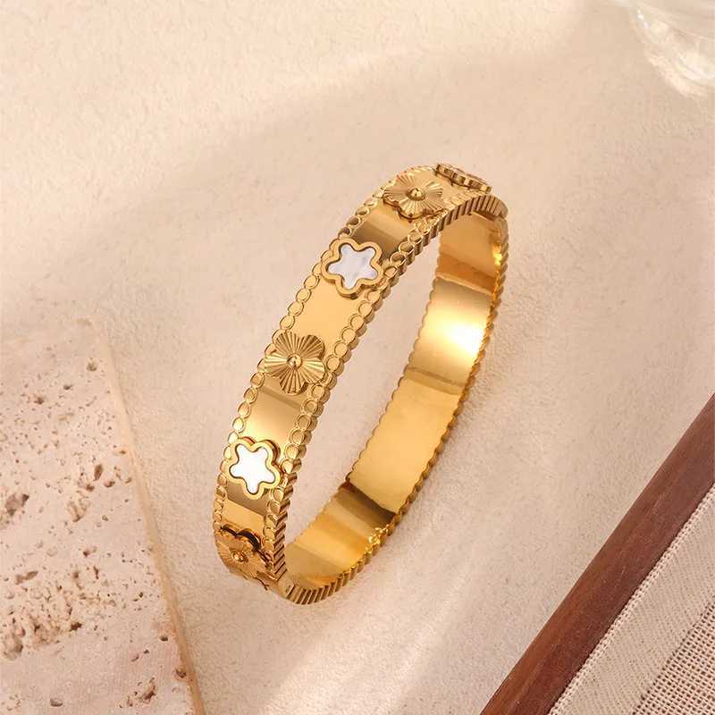 Bohen Gold Silver Color Metal Wide Cuff Bangles Vintage Punk Simple Bracelets For Wen 2023 New Gift Jewelry DIEZI BohenC250408