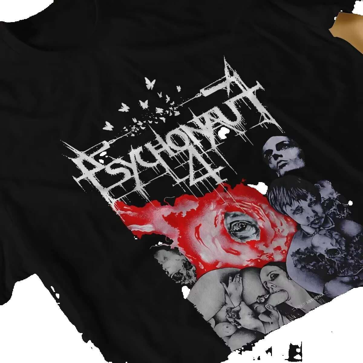 Psychonaut 4 P4 Men's Creative Music Rock Round Neck Cotton T-shirt Hip Hop Gift Clothing Coat