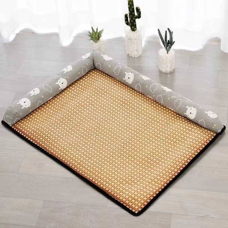Multicolor summer pet dog nest mat Teddy corgi small and medium-sized dog general cool and comfortable in summer scratch resistant Y250407
