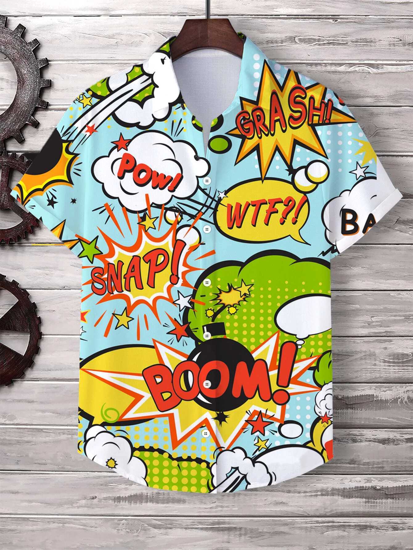 Hawaiian mens short sleeved fashion pattern 3D printed top fashionable streetwear summer casual graphic T-shirtXJ250407