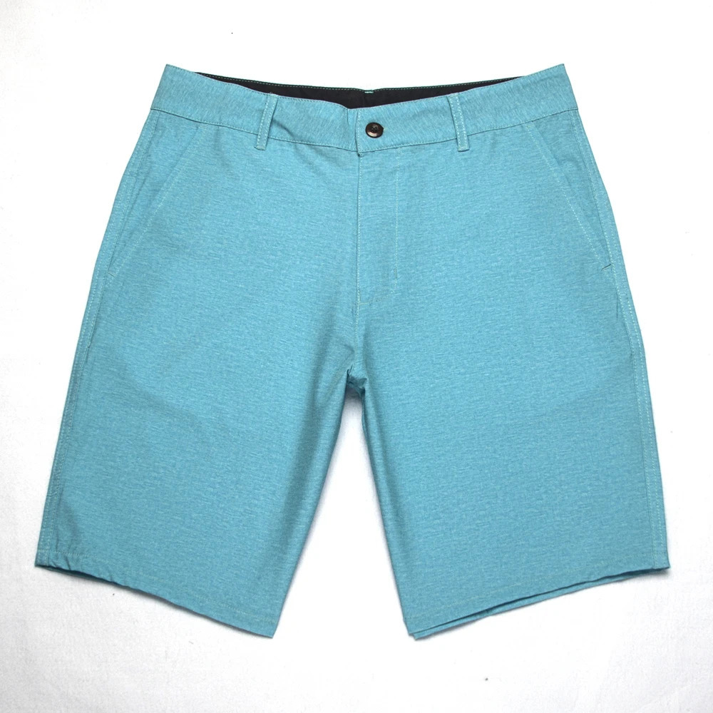 Plus size 38 Mens Solid Walk Shorts Bermuda Beach Boardshorts Casual Stretch Quick-dry Breathable Shorts Trunks Multicolor 250407