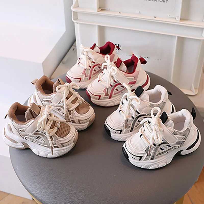 2024 Fashion Childrens Shoes Spring Kids sports shoes mesh breathable baby walking and running shoes W250407