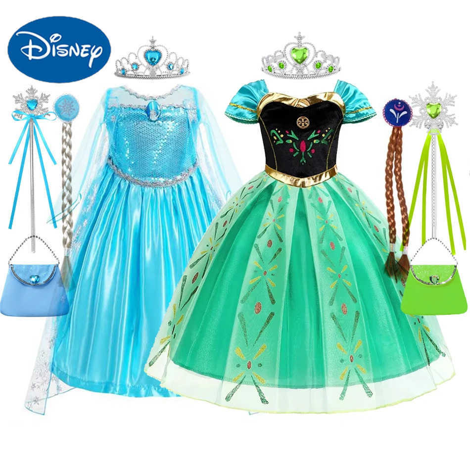 Disney Elsa dresses up for a girls birthday childrens Halloween carnival Easter party dress up for a girls Anna costume X250408