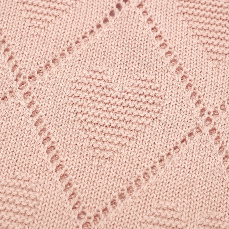 Baby Blankets Knitted Breathable born Boy Girl Cotton Stroller Bedding Sleeping Covers 90*70cm Toddler Throw Receiving Quilts 250408