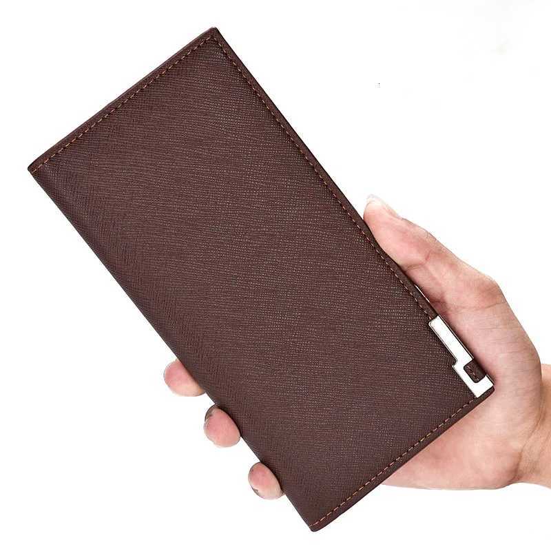 Mens wallet Men Leather Wallet ID Card Holder Purse Checkbook Long Clutch Bifold PU Synthetic Leather Standard Wallets H2511071