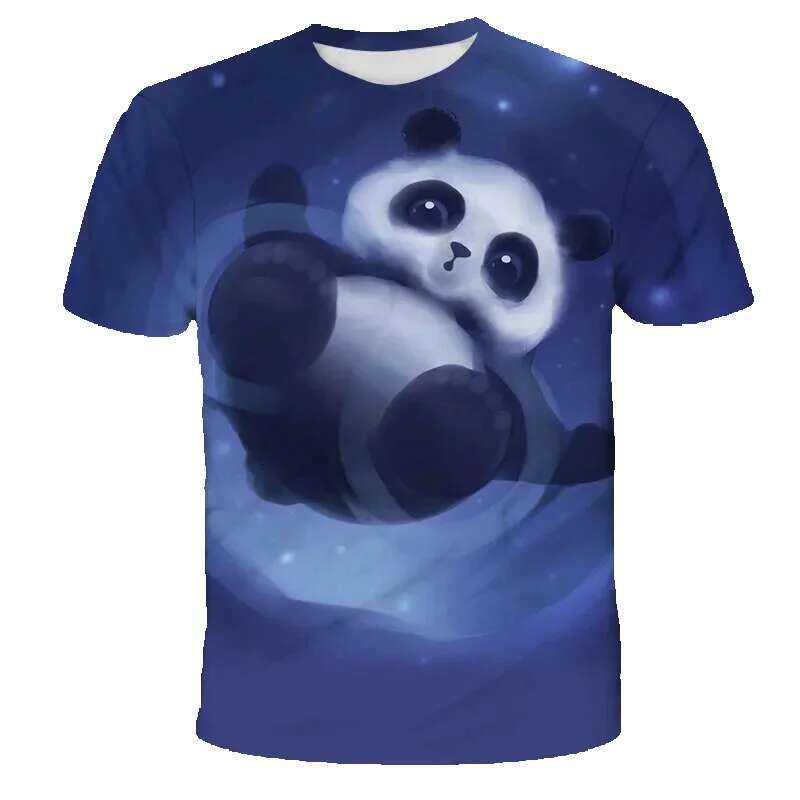 Fun and casual 3D cartoon economy men, Krasnot sunglasses, men's round neck clothing, fashionable T-shirt