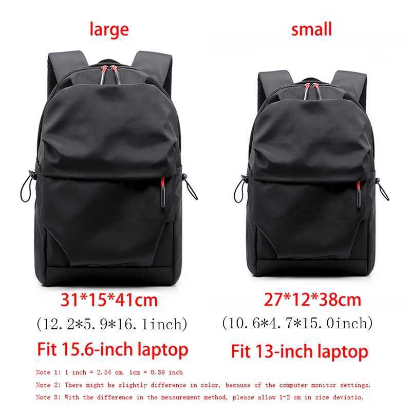 Multifunction Waterproof Backpack Men Luxury Student School Bags Notebook Backpacks Casual Pleated 15.6 Inch Laptop Bag For MenC250407