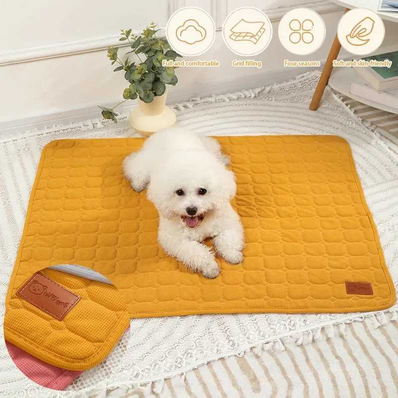 Washable pet waffle pad pet diaper pad reusable pad dog bed diaper pad washable dog training pad seasonal pet pad Y250407