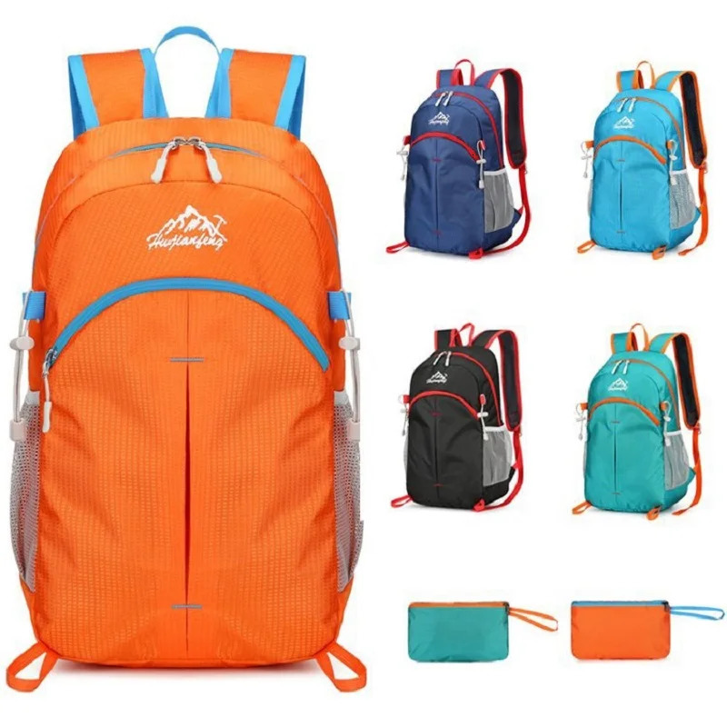 Men Hiking Backpack Bag unisex outdoor travel cycling Backpack women leisure durable folding nylon backpack schoolbag 250417