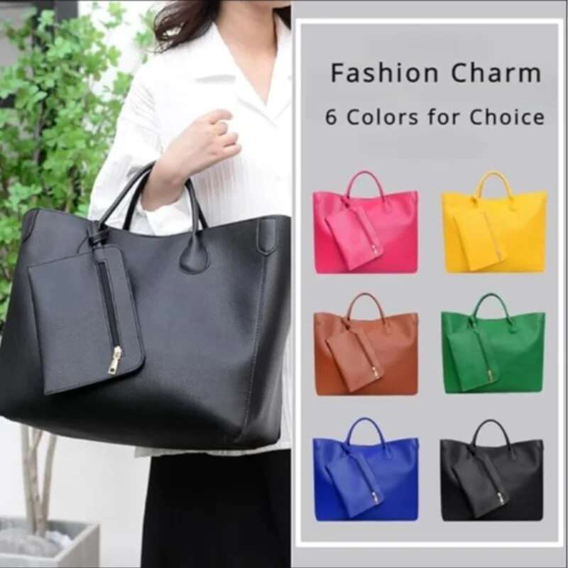 Large Capacity Tote Commuter Shoulder Eco-Friendly Pu Advanced Sense Of Fashion Casual Women's Bag Small Purse