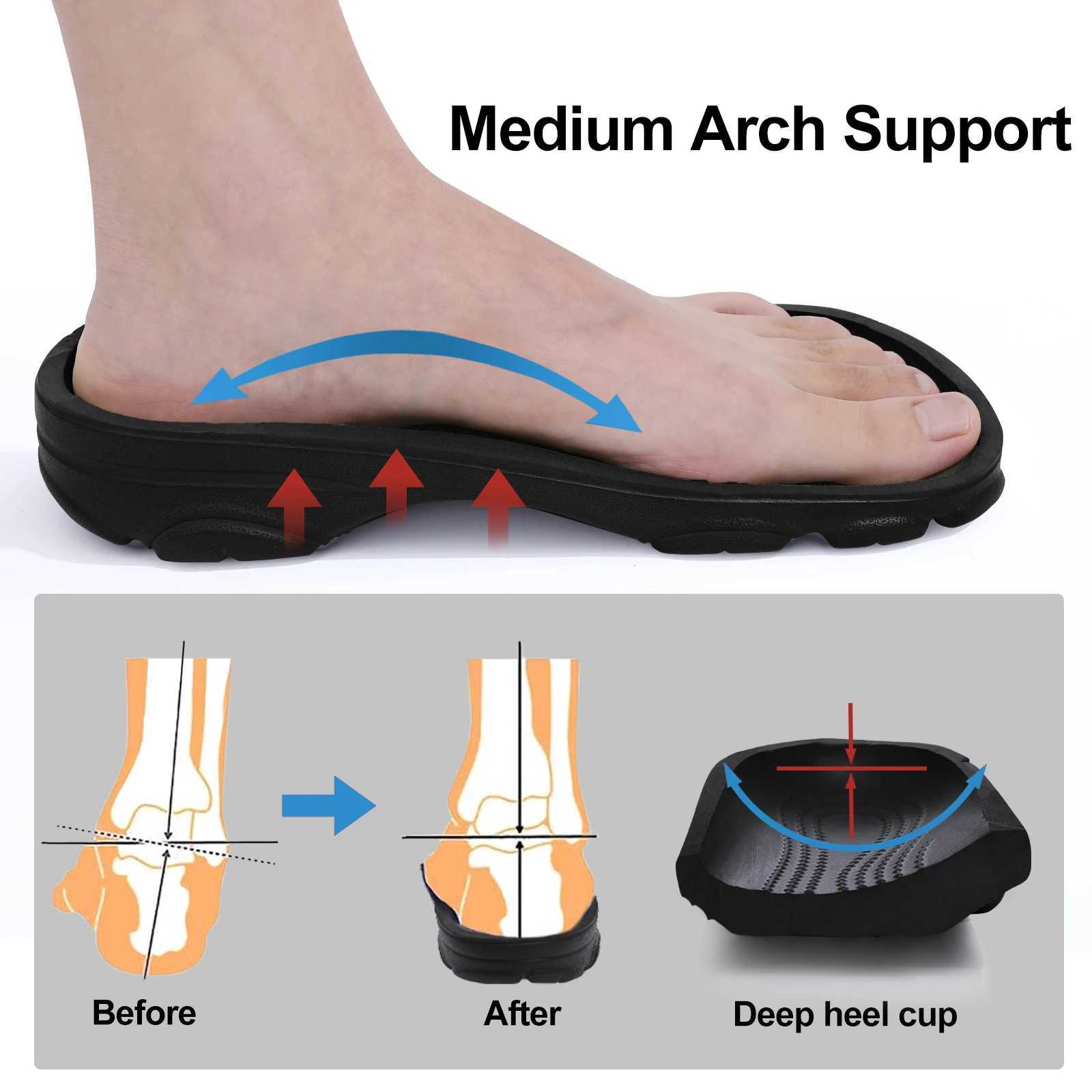 Comwarm Fashion Mens Slippers New Summer Cave Slippers Outdoor Non slip Mens Beach Slippers Soft Home Casual Slippers W250414