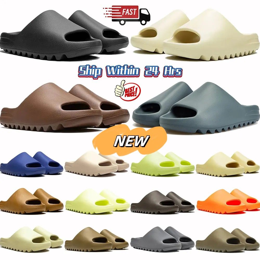 Designer Sandals runners Mens Woman Slippers Slides Slider Mineral Blue Onyx Pure Ochre Bone Resin Clog Desert Sandal Slipper Beach Shoe 35-47