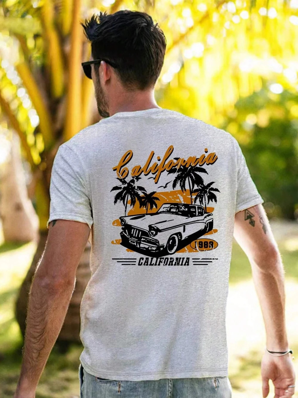 California Extreme Sports Racing Competition T-shirt Mens Fashion Cotton Summer T-shirt Hip Hop Extra Large Casual Top 250402