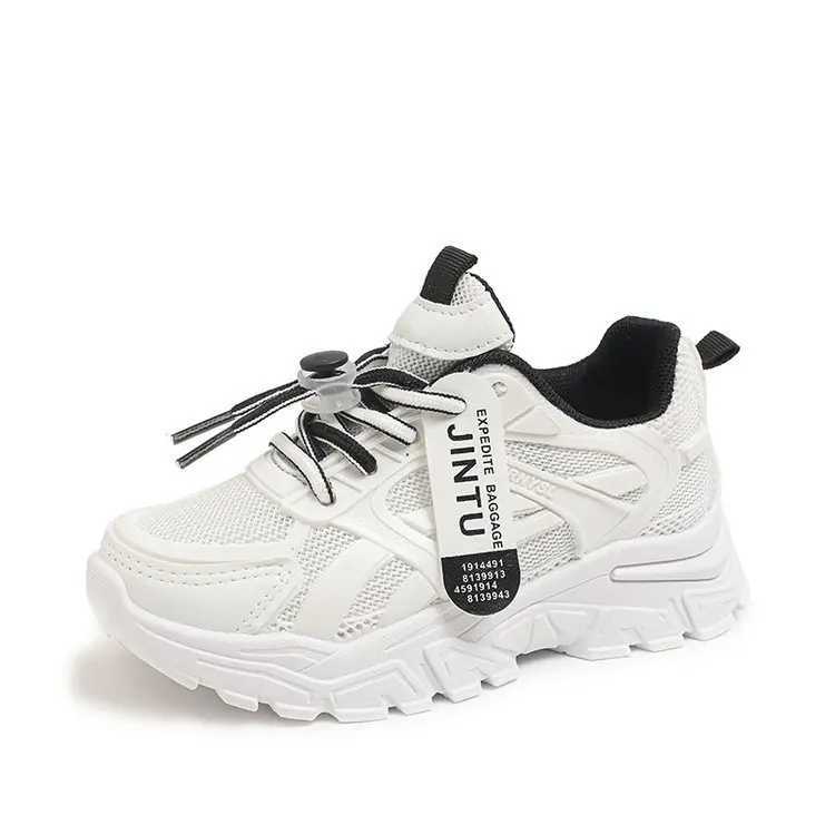 Childrens mesh sports shoes lightweight casual running shoes for boys and girls newly arrived soft soled breathable for summer tennis W250407