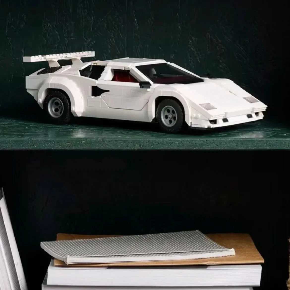 2024 New MOC Countach 5000 QV Building Blocks 1506Pcs Super Racing Model Classic Series Building Blocks Automotive Technology W250408