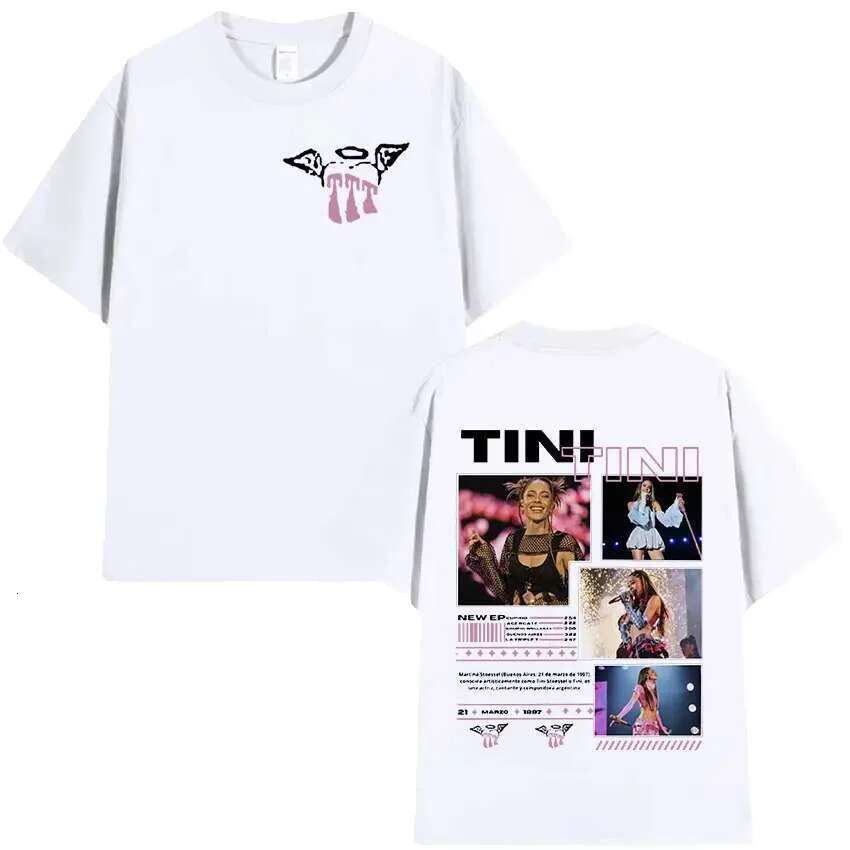 Rap singer Tini 2025 pattern for men and women vintage high-quality fashion aesthetic oversized cotton T-shirt streetwear