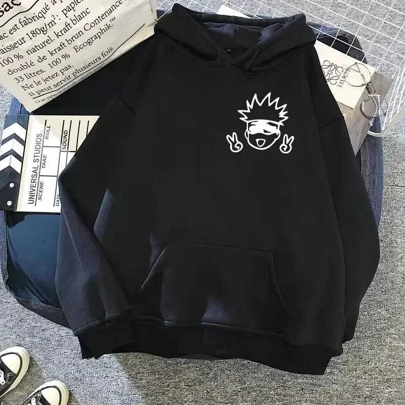 Spring 2024 Autunm unisex Jujutsu Kaisen anime hoodie big animation design Kawaii Gojo Satoru graphic streetwear W250408