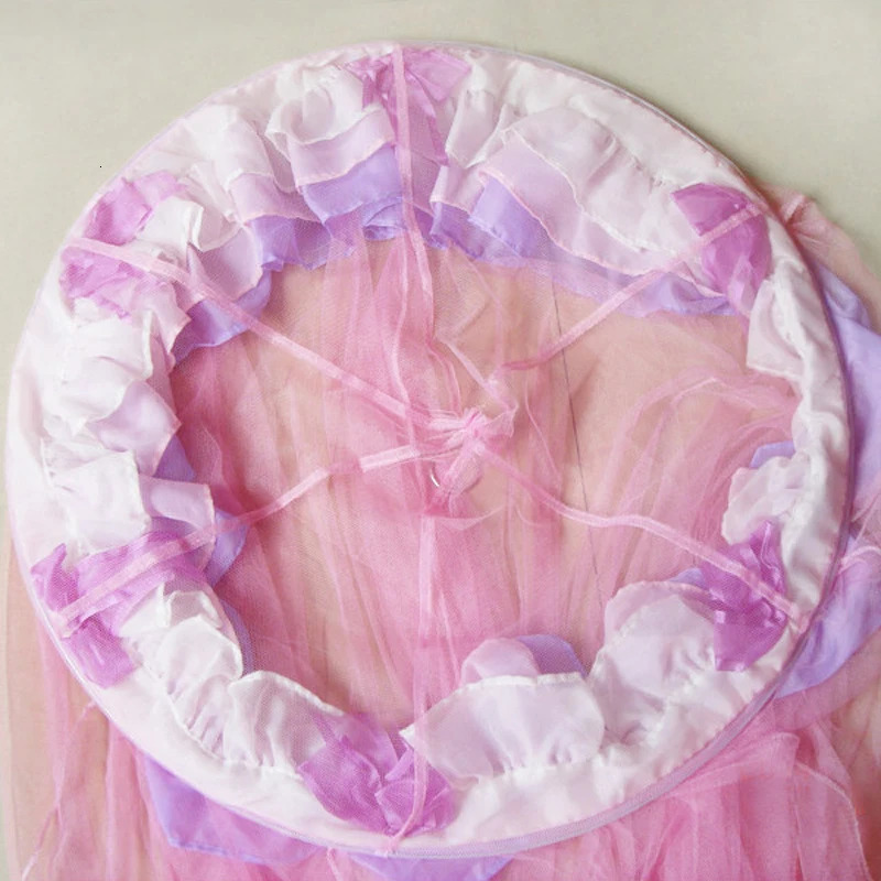 childrens mosquito net single hole dome princess mosquito net 1.35m/1.5m/1.8m bed ceiling childrens romantic tent 250408