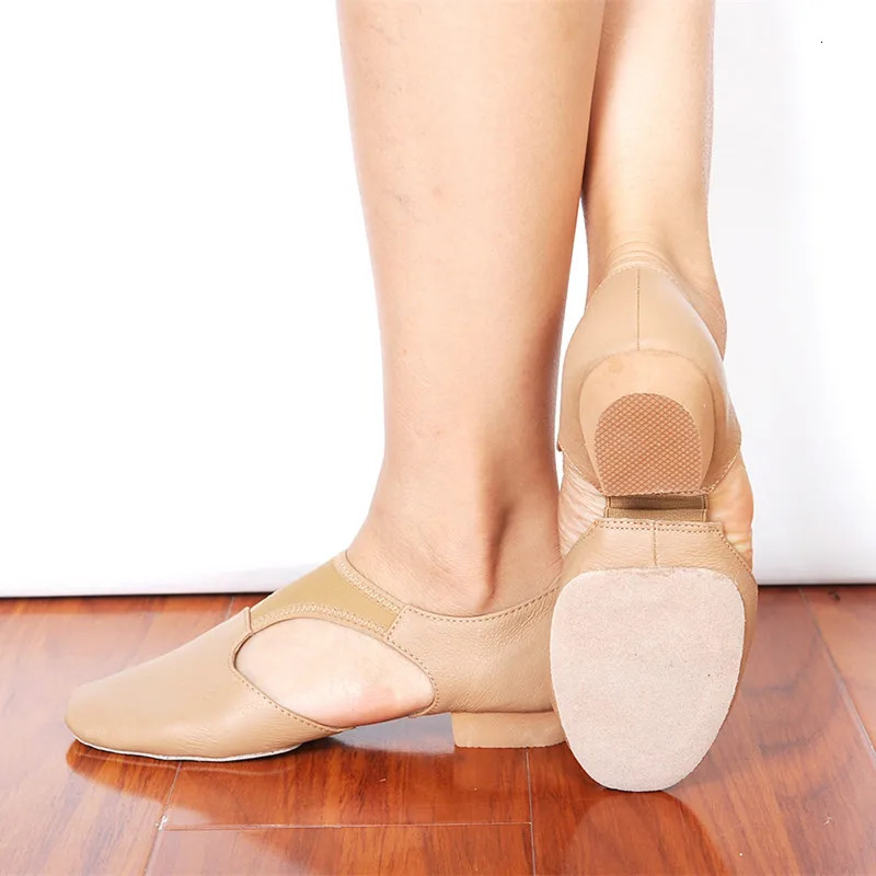 Genuine Leather Stretch Jazz Dance Shoes For Women Ballet Jazzy Dancing Teacherss Dance sneaker Sandals Excercise Shoe 1305 250407