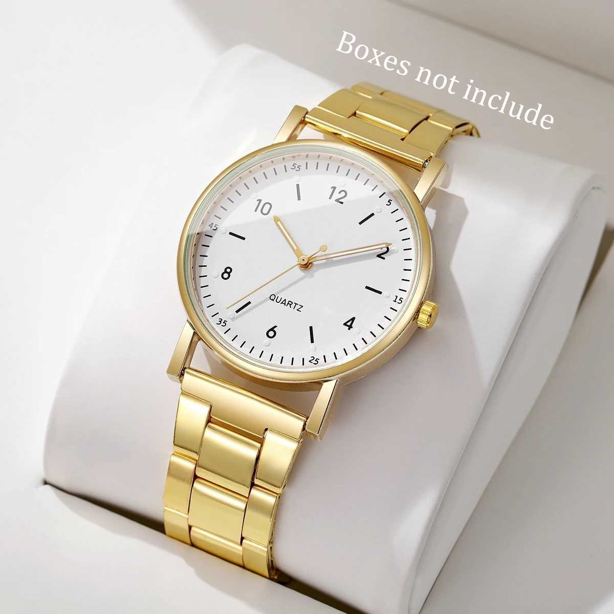 Fashion Arabic Dial Women Quartz Watch Casual Alloy Band Wristwatch for Ladies Clock Reloj MujerWithout BoxT250408