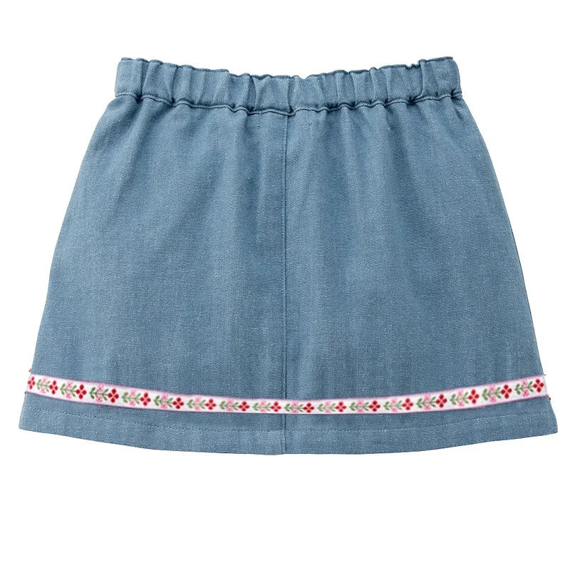 Girls Skirts Little Rabbit Letter Girl Denim Short Skirt Kids Casual Dress Princess Dresses Girl Jeans Shorts 250408