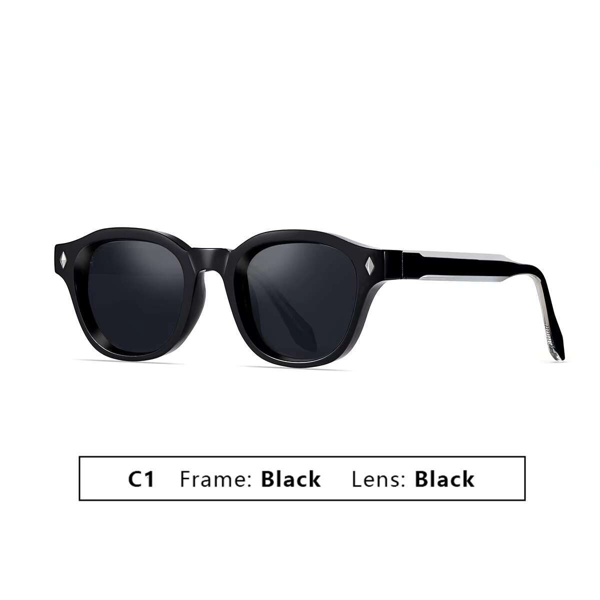 One Shop Hot Selg Fashion Square Polarized Round Unisex Sunglasses Retro Sun Glasses