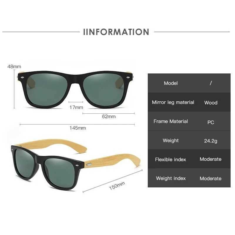 Fashionable wooden mens UV sunglasses classic mens driving UV400 sports sunglasses wooden bamboo glasses W250408