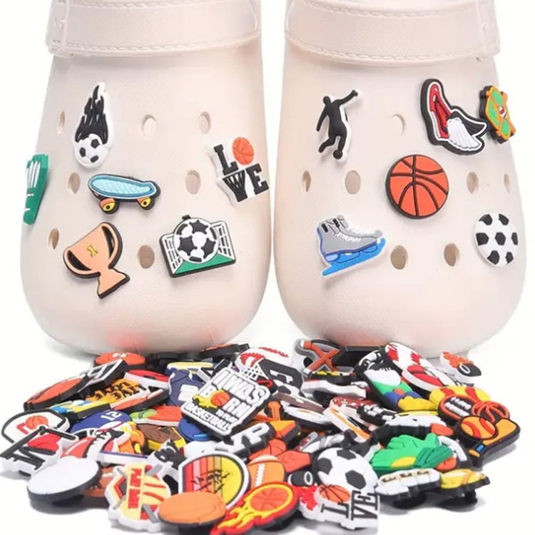 Sport Scarpe Casuali Fiori Calcio Basket Pvc Fibbia Per Scarpe Decorazione Accessori Fai Da Te Stile Muti-image