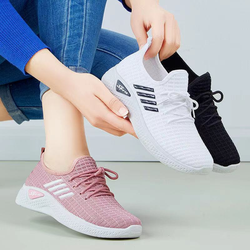 Free shipping summer mesh low top running women casual sports outdoor shoes