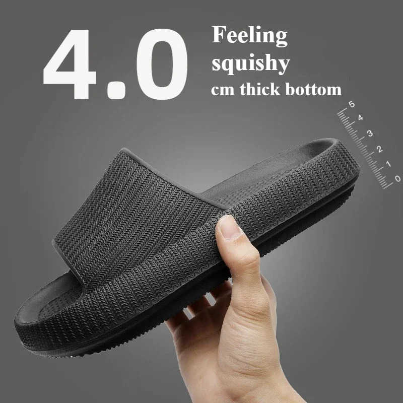 Slippers Men Women Wear Thick-soled Non-slip Summer Quarters Bathroom Shower Eva Sandals 250408