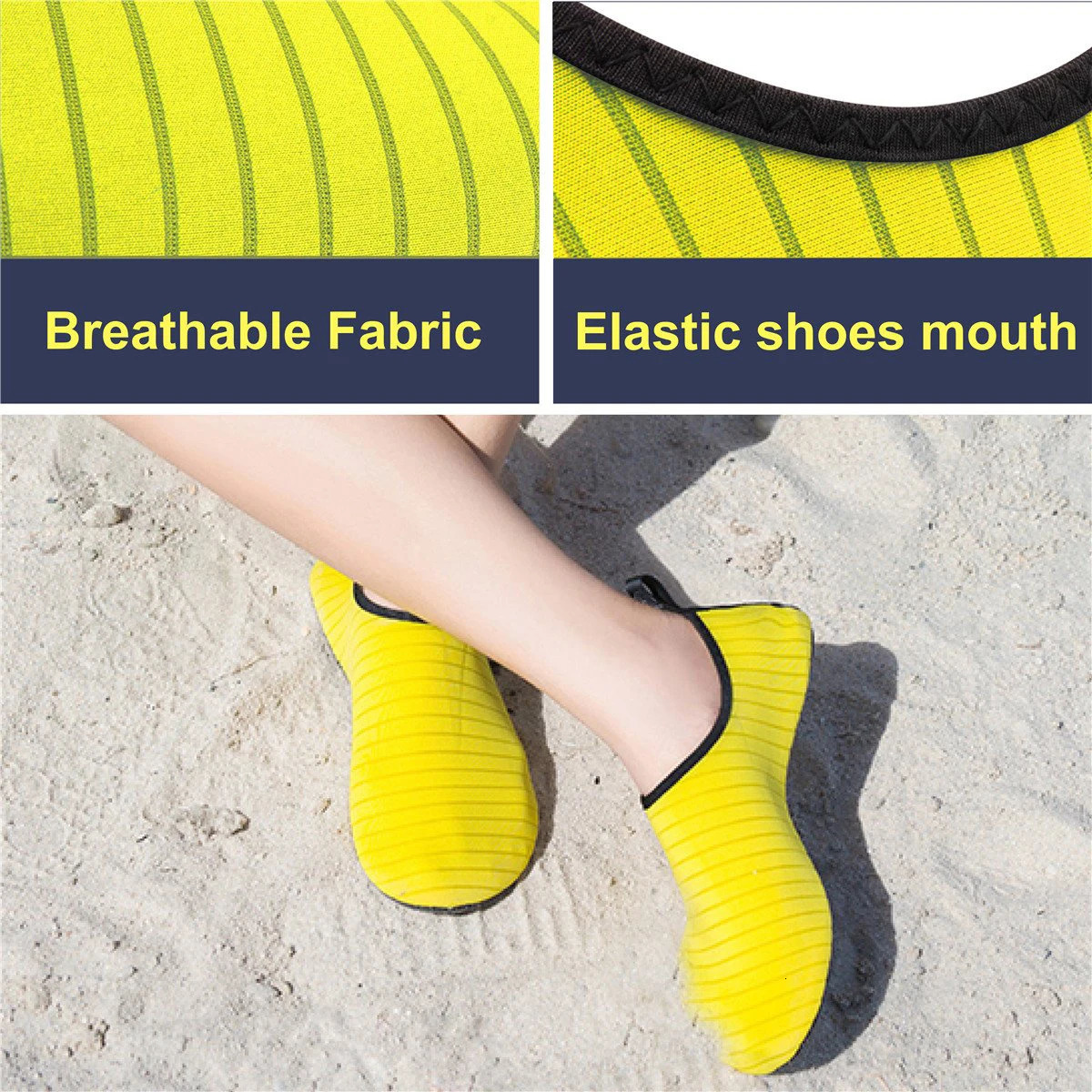 Quick-Dry Water Shoes Summer Swimming Shoes Light-Wight Barefoot Sneaker Men Women Yoga Shoes Arrival Size 36-46 250408