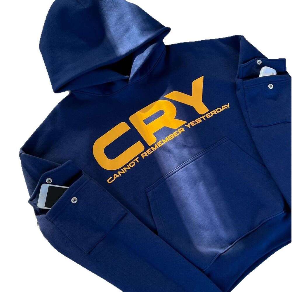 Fashionable street arm multi pocket hooded 2025 new design, versatile hip hop workwear hoodie