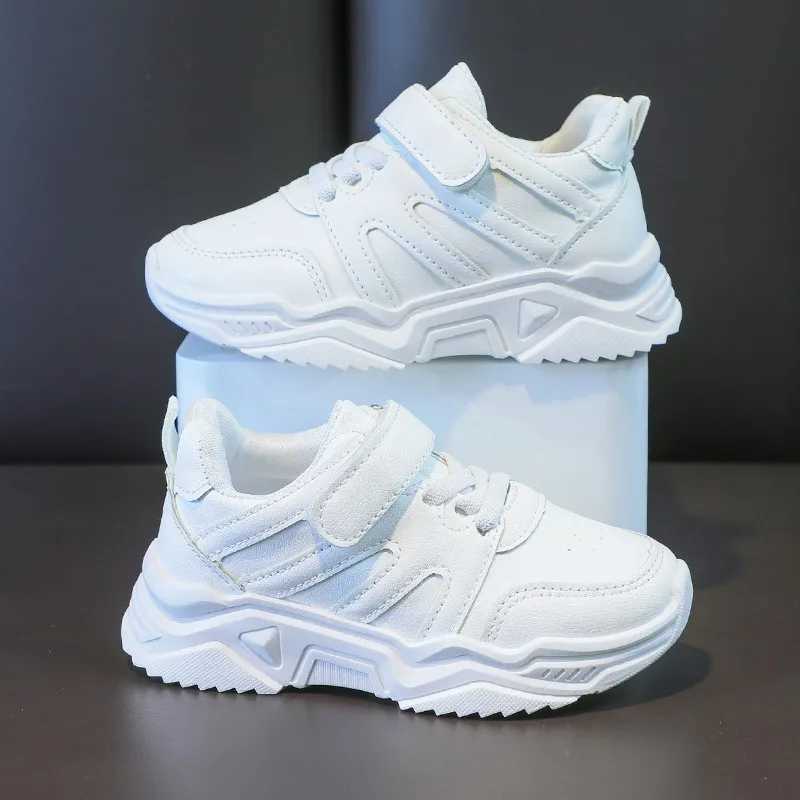 Spring Kids white sneakers casual short chubby compact fashionable boys and girls sneakers 26-37 running fully matched with childrens coaching machine