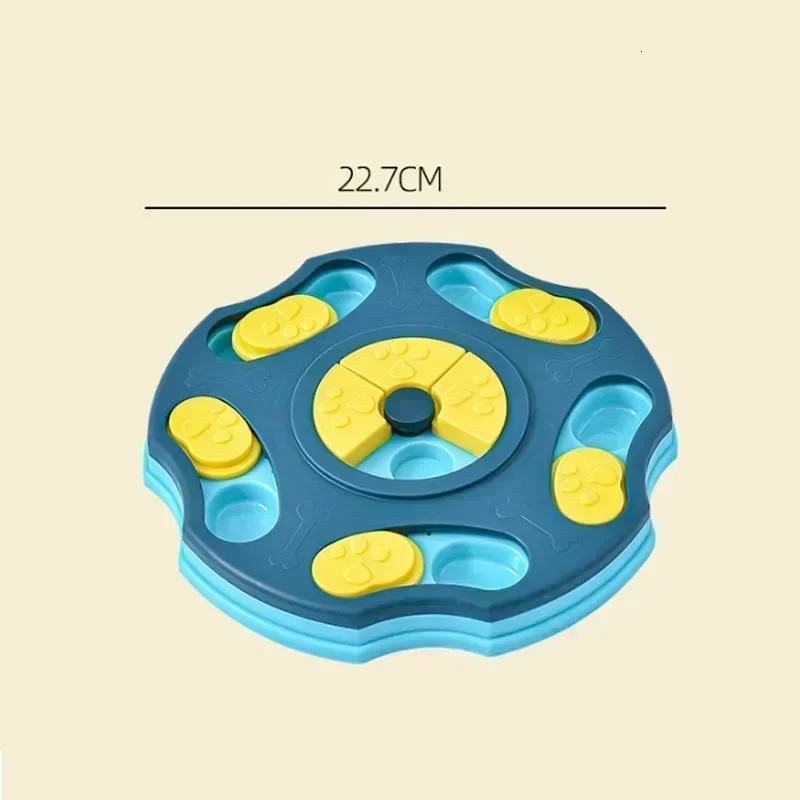 Dog Puzzle Toy Slow Feeding Machine Interaction Increases Little Dog IQ Food Dispenser Slow Food Non Sliding Bowl Pet Cat Dog Training Game 250402