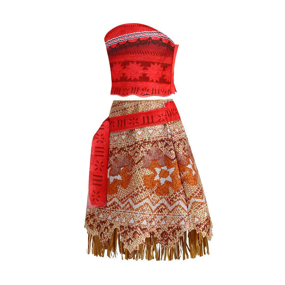 Disney Moana Ocean Adventure Girl Role Playing Costumes Vaiana Princess Childrens Costumes Halloween Vestitos Carnival Party Costumes X250408