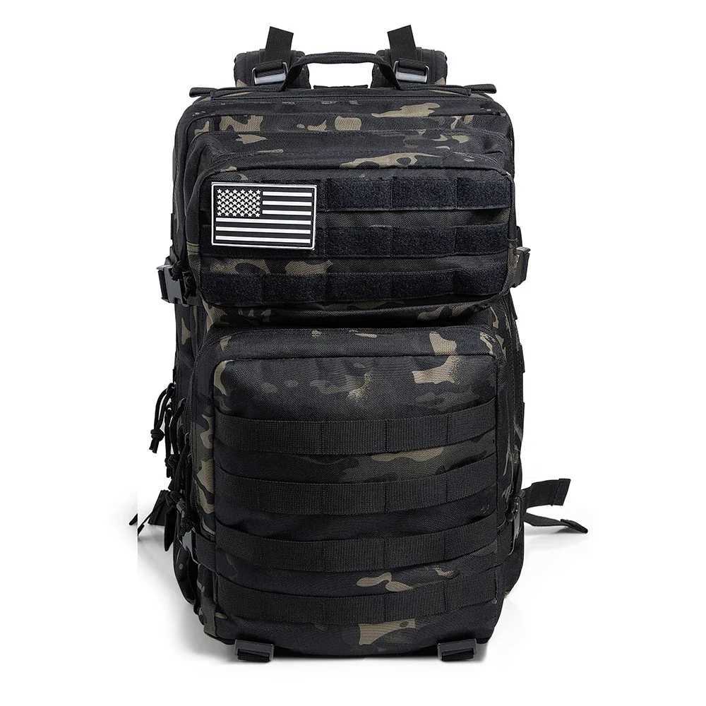 50L Tactical Backpack Men Camouflage Bags Molle backpack Hunting Trekking Rucksack Outdoor Waterproof Hking Treeking Bug Out BagC250407