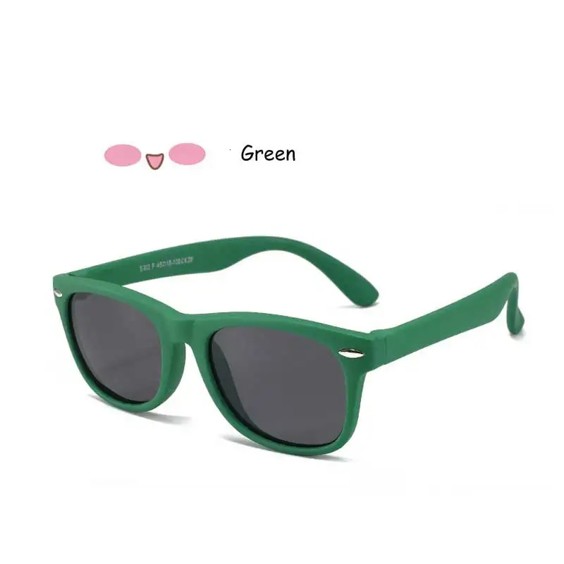Sunglasses for children polarized children classic er eyeglass rivets TAC TR90 boys and girls flexible safety frame shadow 250403