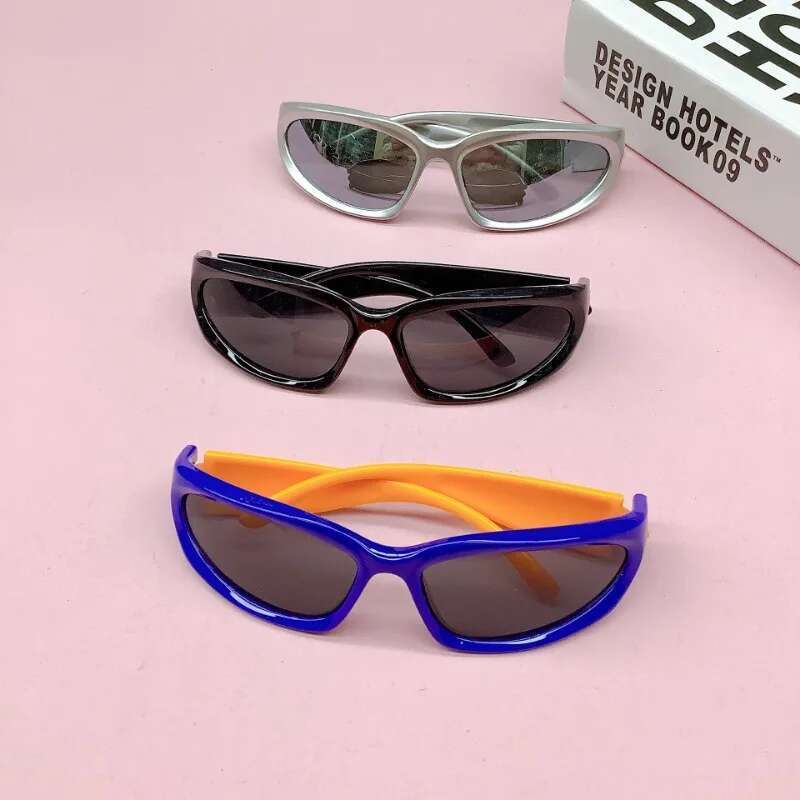 New Children's Small Frame Oval Sunglasses Girls' Sports Sun Glasses Outdoor Cycg for Boys Eyewear UV400 Gafas De Sol