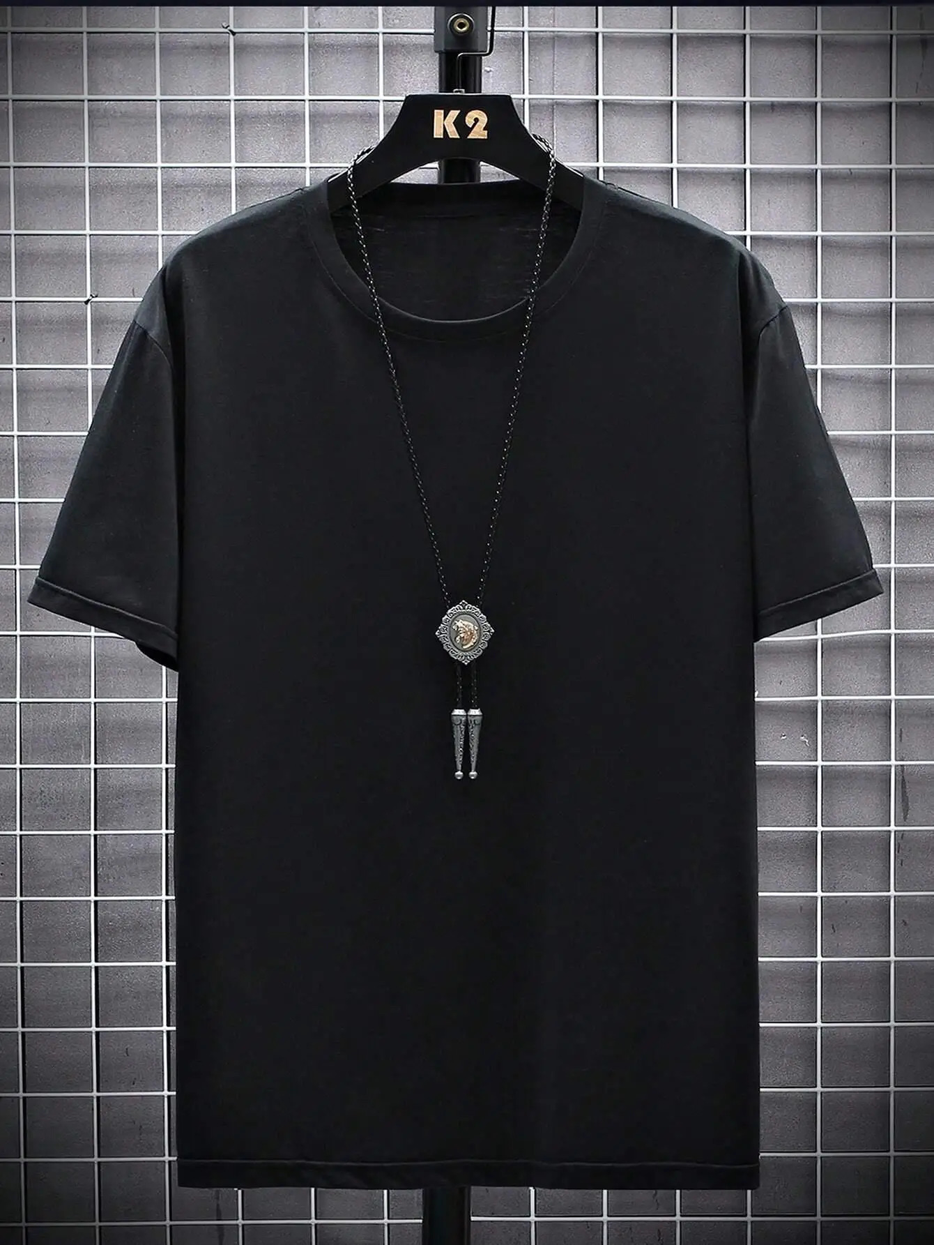 selling solid color high-quality printed T-shirt mens casual street T-shirt summer oversized clothing loose cotton short sleeved 250402