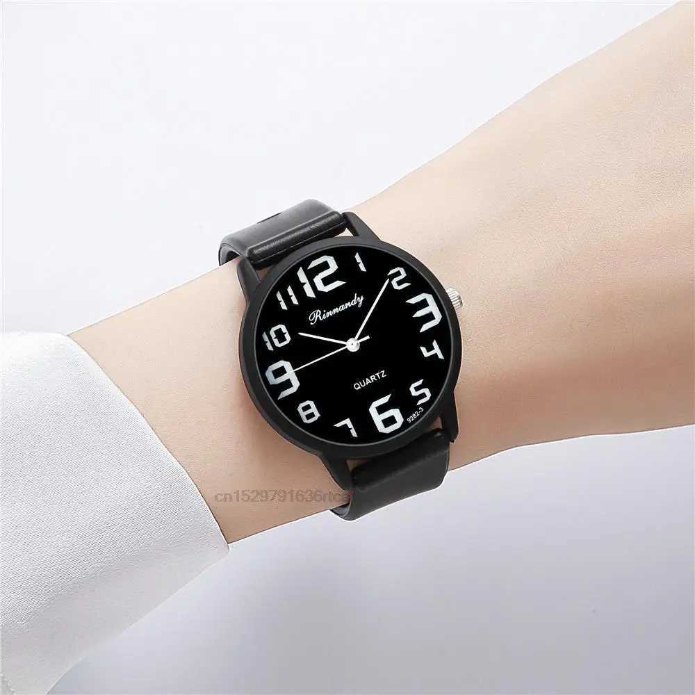Womens Fashion Silicone Watch Set Minimum Value High Quality Large Dial Womens Quartz Watch with Casual Watch Gift Y250407