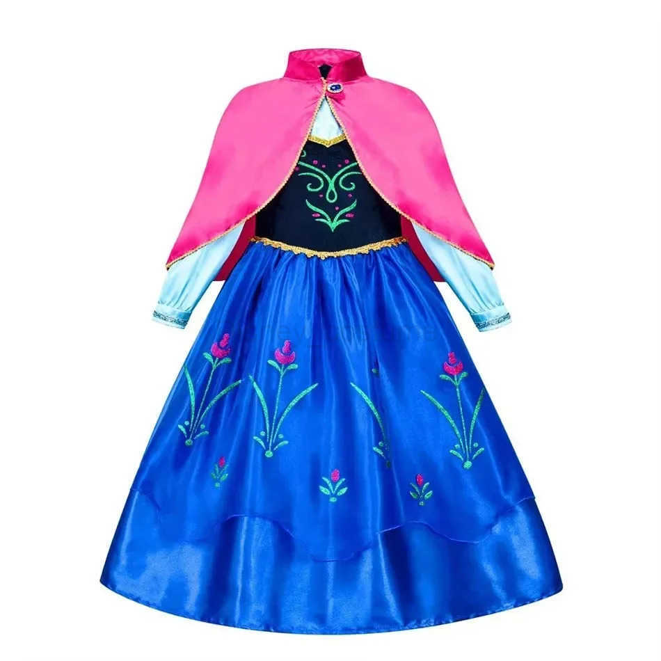 Disney Halloween princess costume birthday party dress girls Christmas fancy Elsa dress X250408