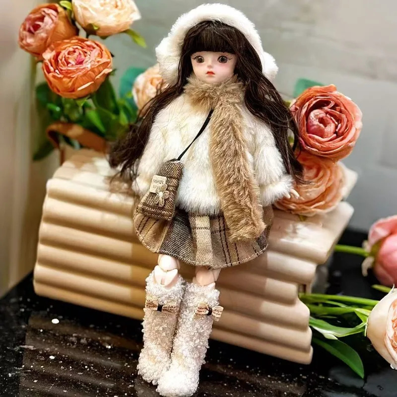 High Value 30cm Doll 6 Points BJD Baby Clothes Set Girl Single Doll Princess Doll Toy Childrens Birthday Gift Ball Jointed Doll 251107