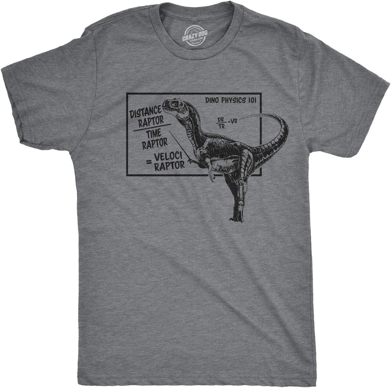 T shirt for Mens Mens Velociraptor T Shirt Funny Physics Joke Raptor Dinosaur Novelty Saying Graphic Tee Casual Tops Clothes Short sleeve