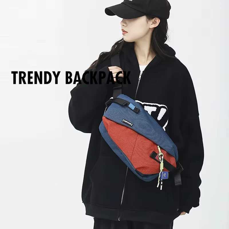 High quality nylon panel waist bag 2025 new unisex chest bag casual outdoor travel cross body bag mens Vasilit waist belt bag Z250407
