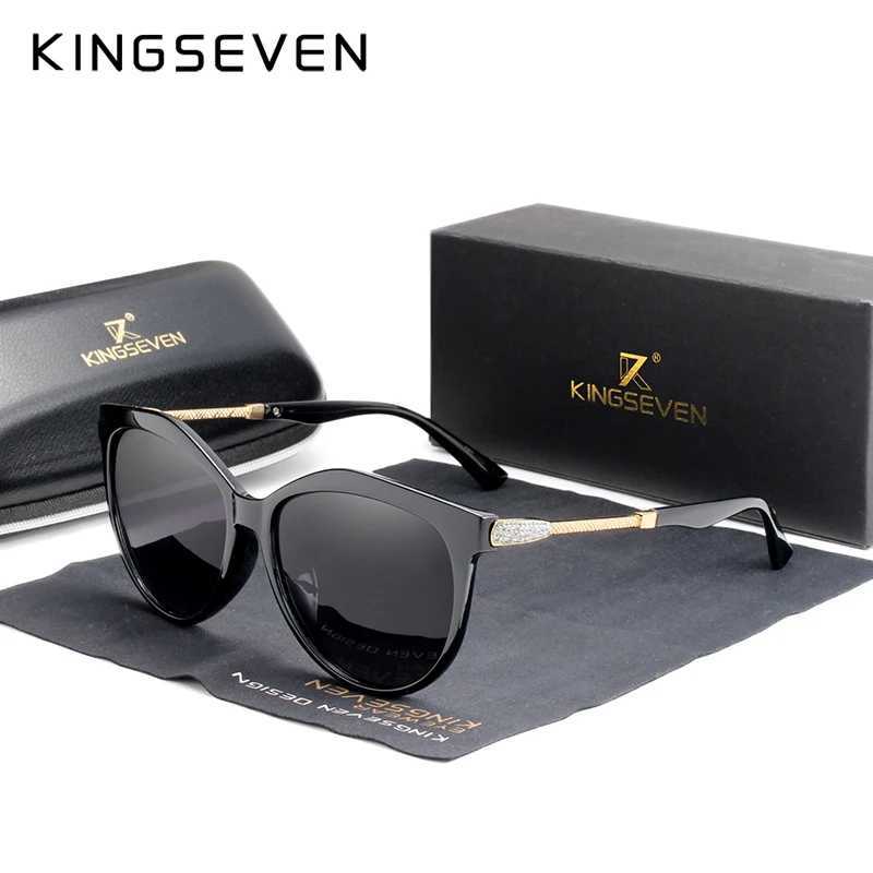 KINGSEVEN 2024 Polarized Womens Sunglasses Gradient Lens Luxury Sunglasses Brand Lentes de sol Mujer W250408