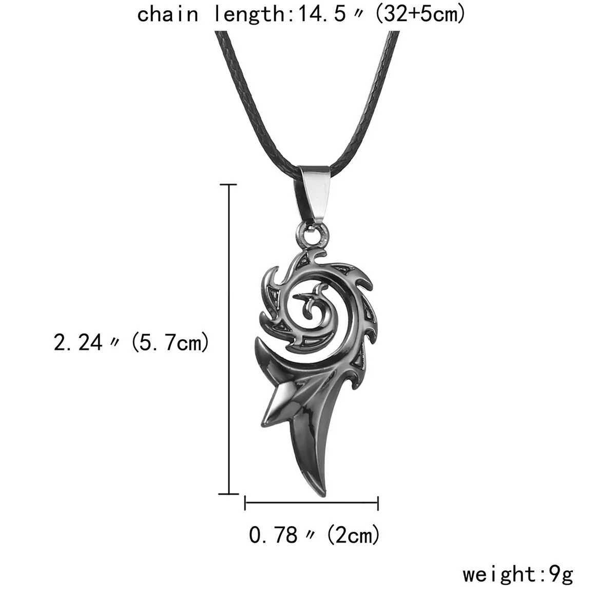 Creative Stainless Steel Flame Shaped Pendant Necklace For Women Men Punk Vintage Black Color Flame Choker Charm Jewelry GiftsC250407