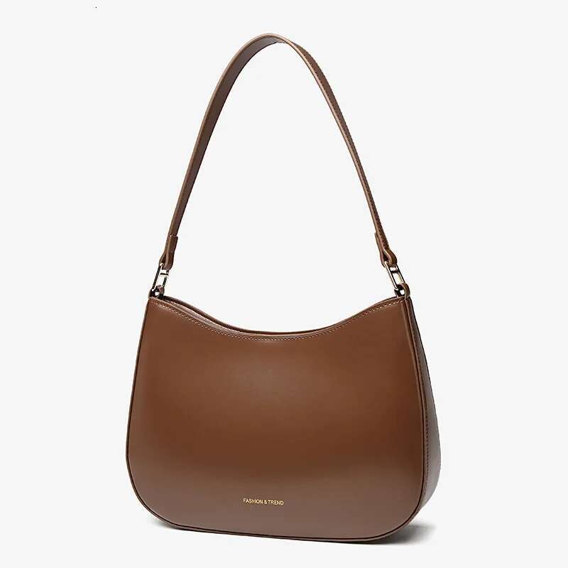 High Quality Stylish Urban Women's Underarm Designer Lady Shoulder Bag Trendy And Versatile Cowhide Leather Handbag