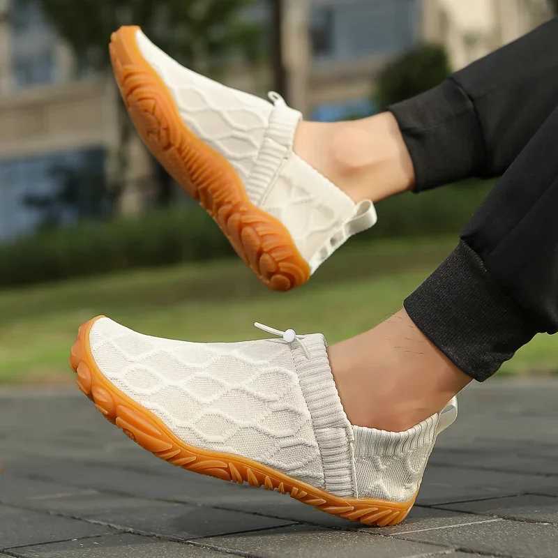 Mens casual shoes Minimalt barefoot shoes mens walking sports shoes lightweight breathable zero drop sole wide shoe box W250407